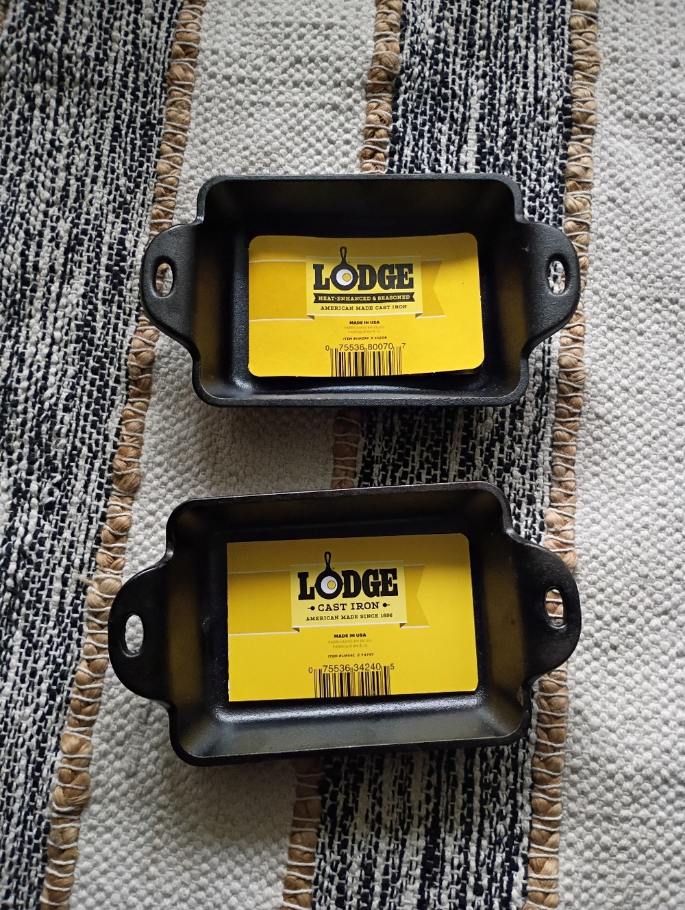 Lodge Cast Iron Mini Loaf Pans - Black (Set of 2)